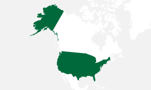 Carte des États-Unis.